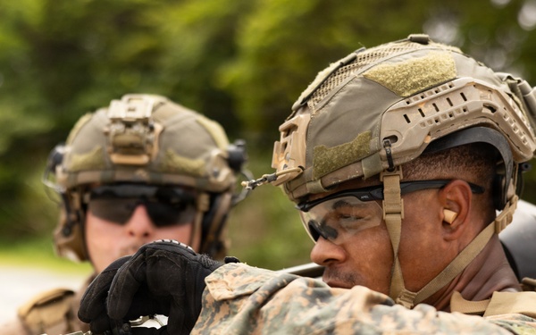 U.S. Marines with 2/8 conduct live fire range