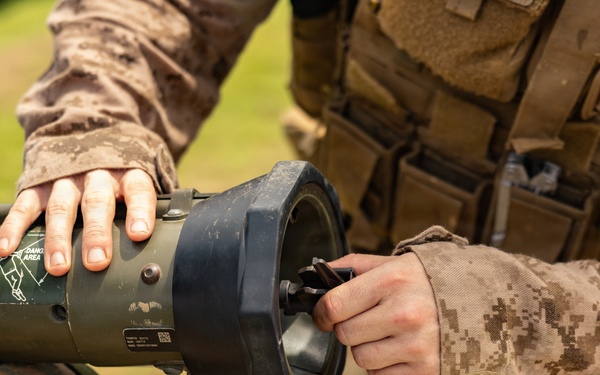 U.S. Marines with 2/8 conduct live fire range