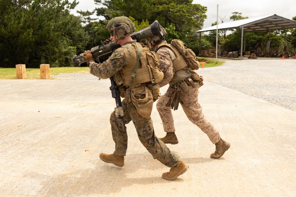 U.S. Marines with 2/8 conduct live fire range