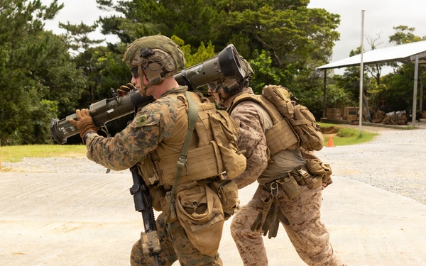 U.S. Marines with 2/8 conduct live fire range