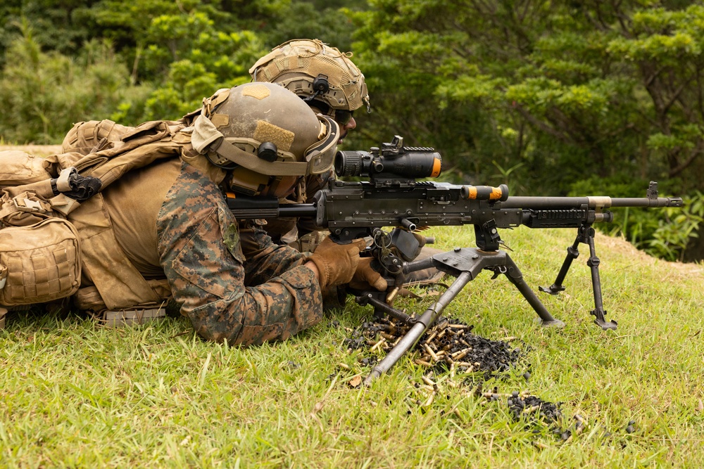 U.S. Marines with 2/8 conduct live fire range