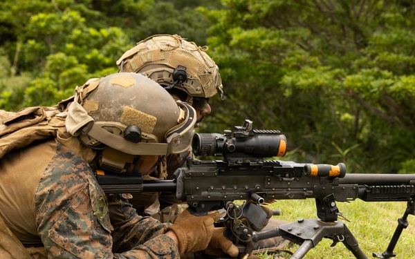 U.S. Marines with 2/8 conduct live fire range