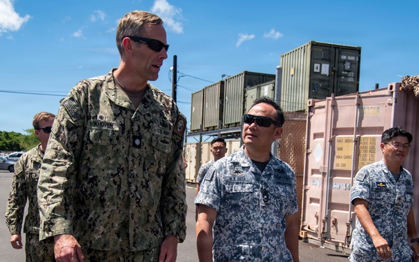 Master Chief Navy for the Republic of Singapore visits Navy Expeditionary Compound during Rimpac 2026