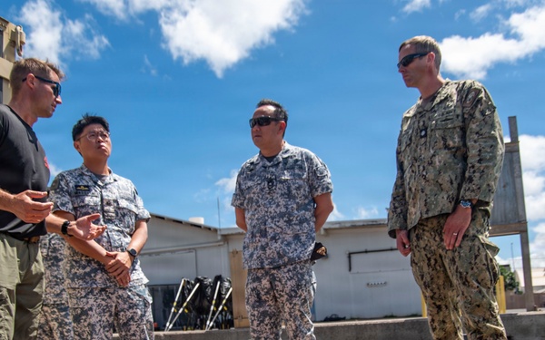 Master Chief Navy for the Republic of Singapore visits Navy Expeditionary Compound during Rimpac 2026