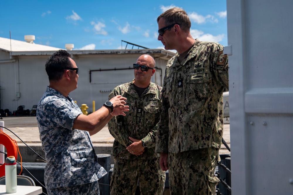 Master Chief Navy for the Republic of Singapore visits Navy Expeditionary Compound during Rimpac 2026