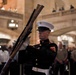 U.S. Marine Corps Silent Drill Platoon performs at Grand Central