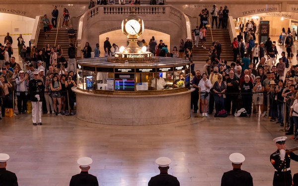 INR 250 Silent Drill Platoon at Grand Central Station