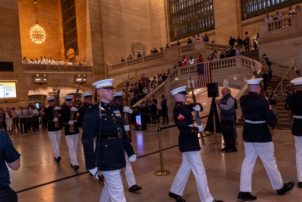 INR 250 Silent Drill Platoon at Grand Central Station