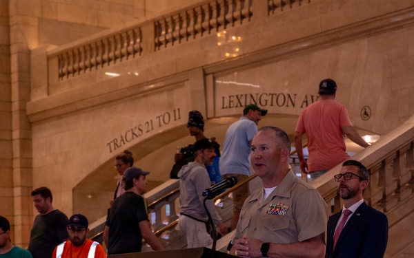 INR 250 Silent Drill Platoon at Grand Central Station