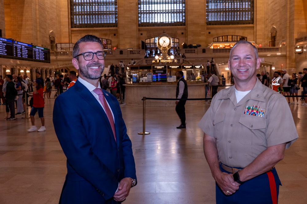 INR 250 Silent Drill Platoon at Grand Central Station