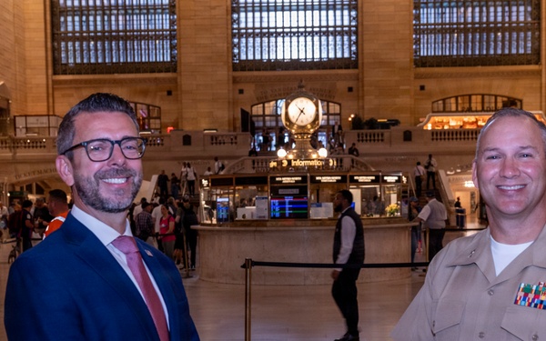 INR 250 Silent Drill Platoon at Grand Central Station