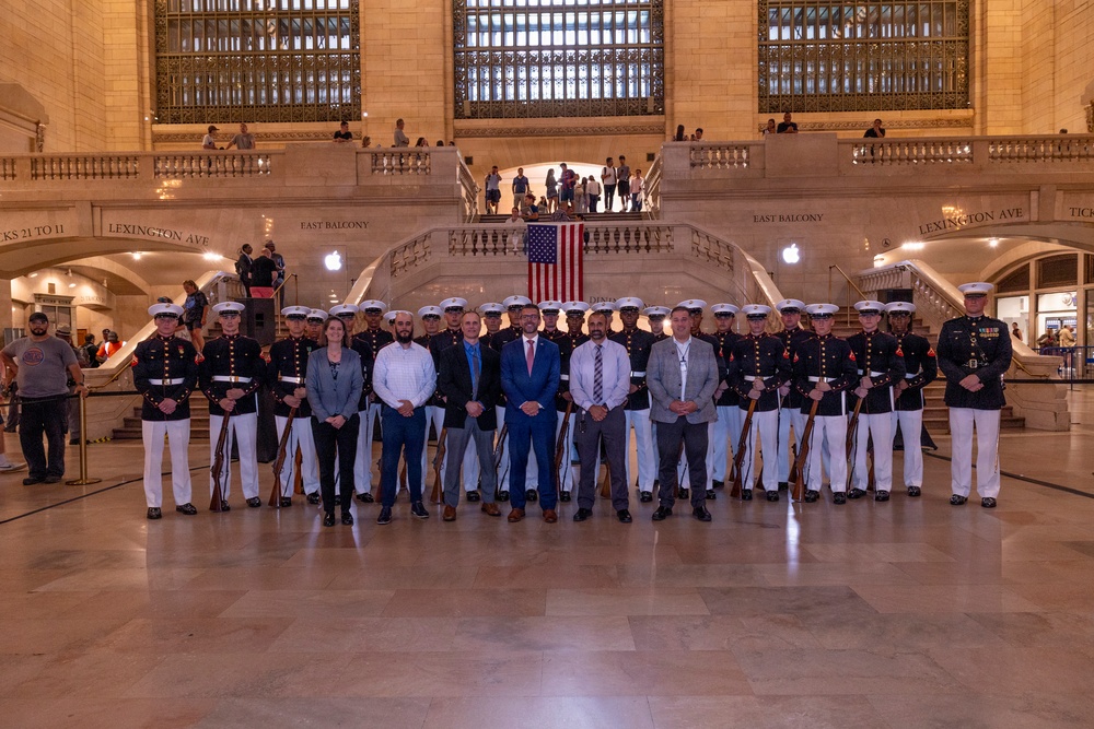 INR 250 Silent Drill Platoon at Grand Central Station
