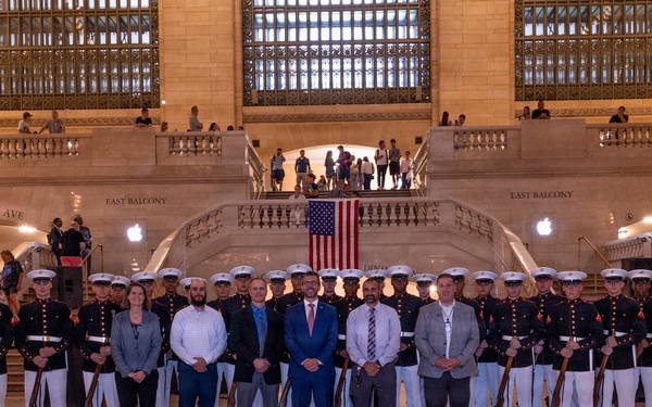 INR 250 Silent Drill Platoon at Grand Central Station