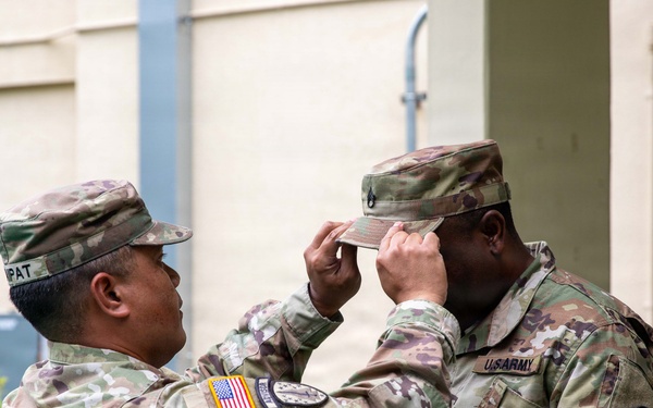 A huge congratulations to Sgt. Mark Kirumira on his promotion to Staff Sergeant!