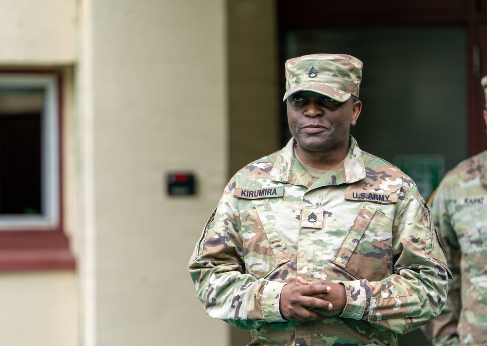 A huge congratulations to Sgt. Mark Kirumira on his promotion to Staff Sergeant!