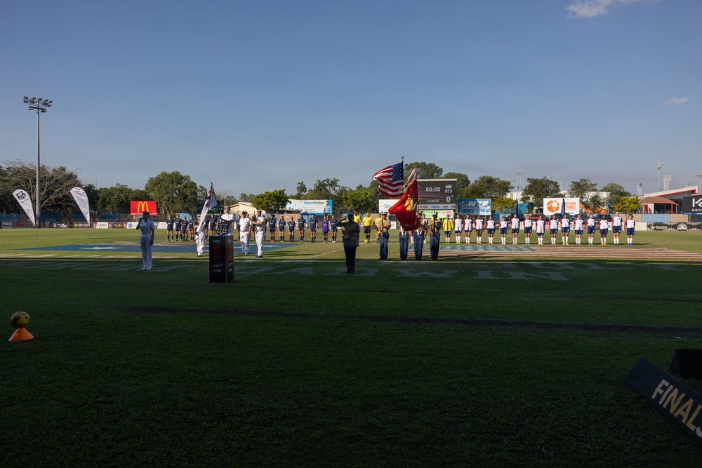 US Marines with MRF-D compete in Forces Football 2026