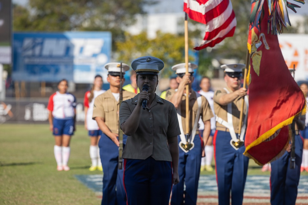 US Marines with MRF-D compete in Forces Football 2026