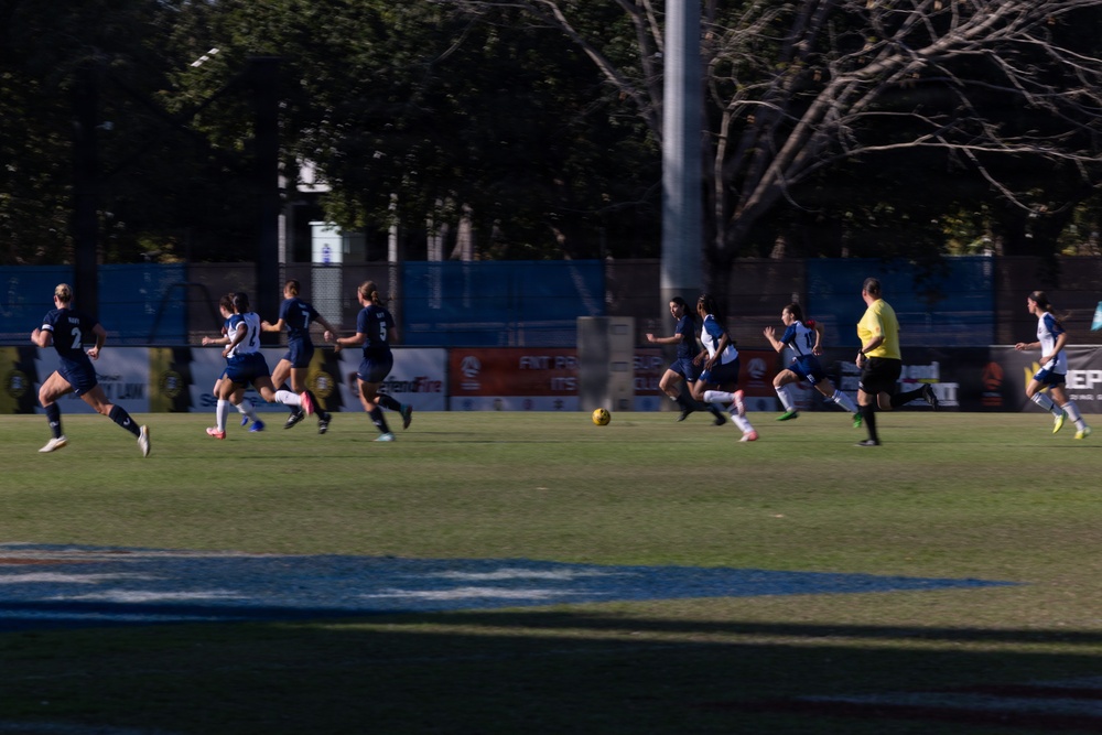 US Marines with MRF-D compete in Forces Football 2026