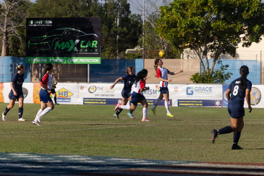 US Marines with MRF-D compete in Forces Football 2026