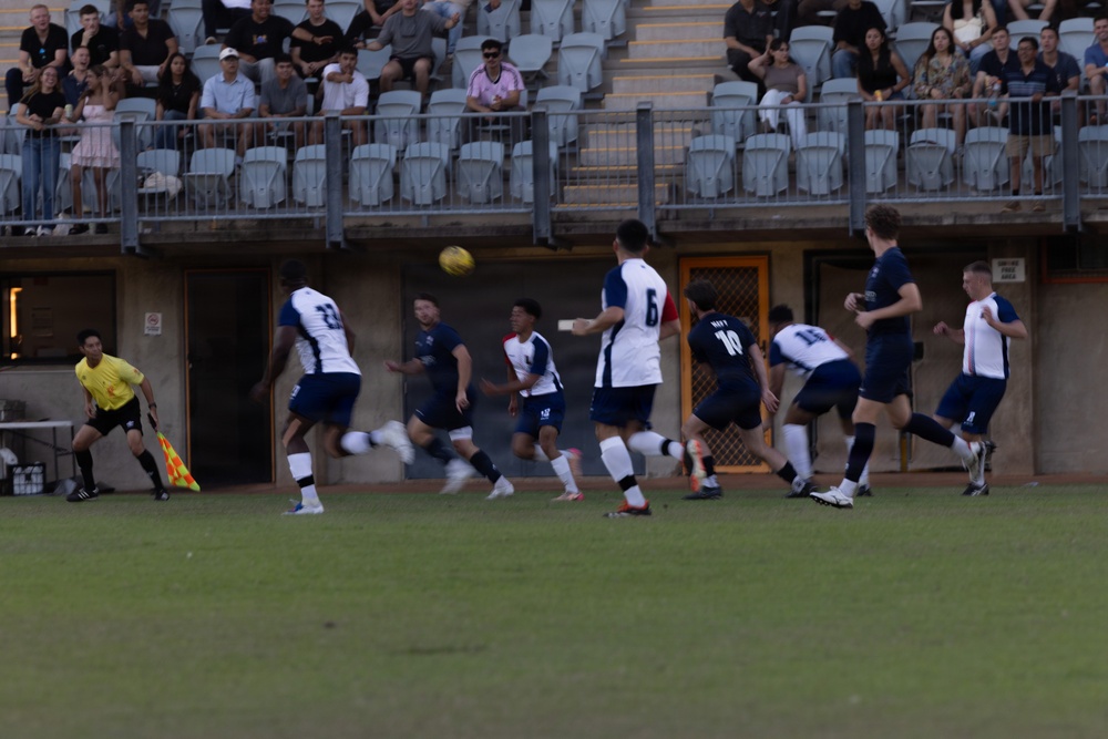 US Marines with MRF-D compete in Forces Football 2026