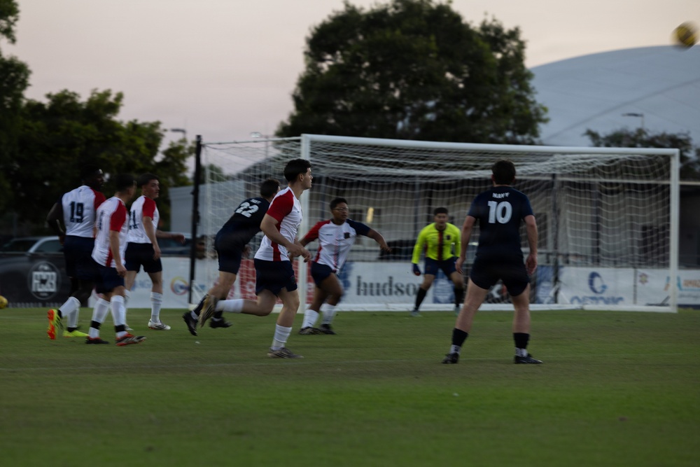 US Marines with MRF-D compete in Forces Football 2026