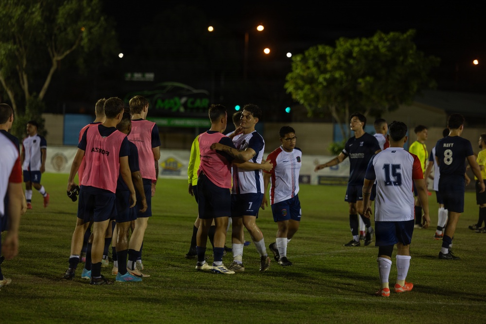 US Marines with MRF-D compete in Forces Football 2026