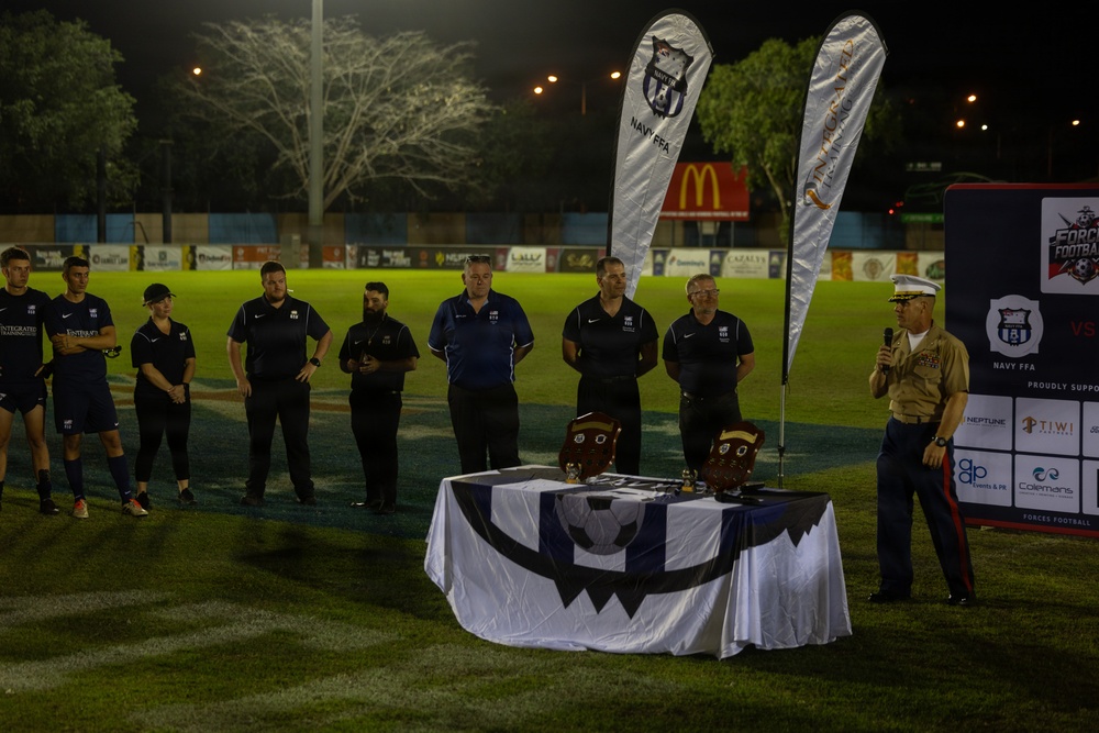 US Marines with MRF-D compete in Forces Football 2026