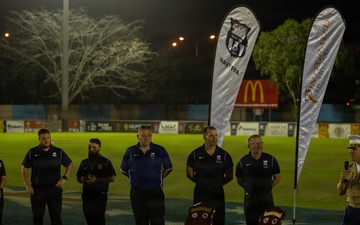 US Marines with MRF-D compete in Forces Football 2026