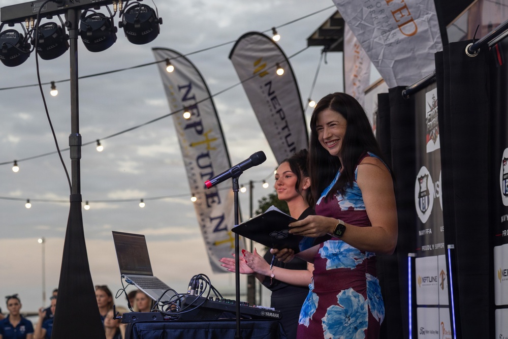 MRF-D Marines attend Forces Football Darwin welcome party