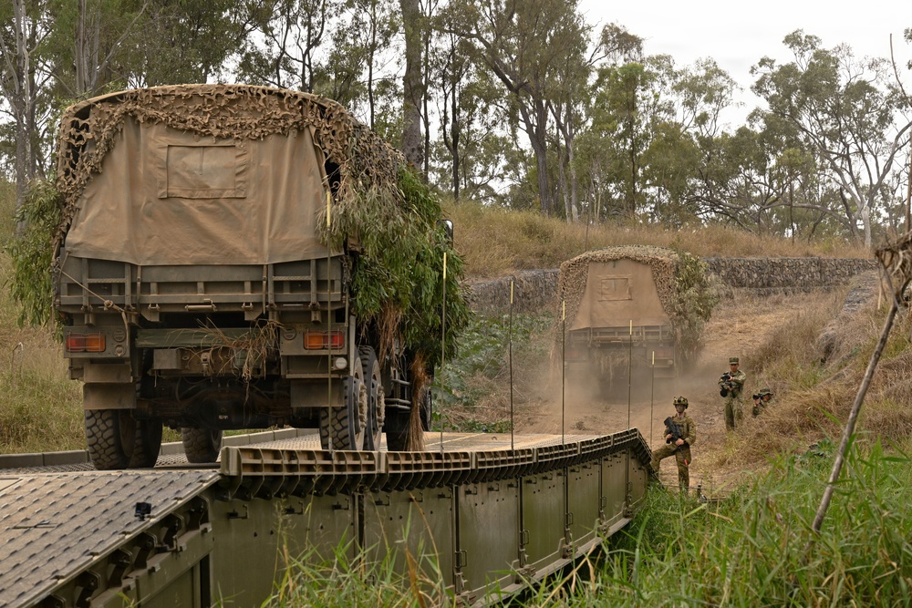 Southern Jackaroo 26: Japan Ground Self-Defense Force Bridge Crossing