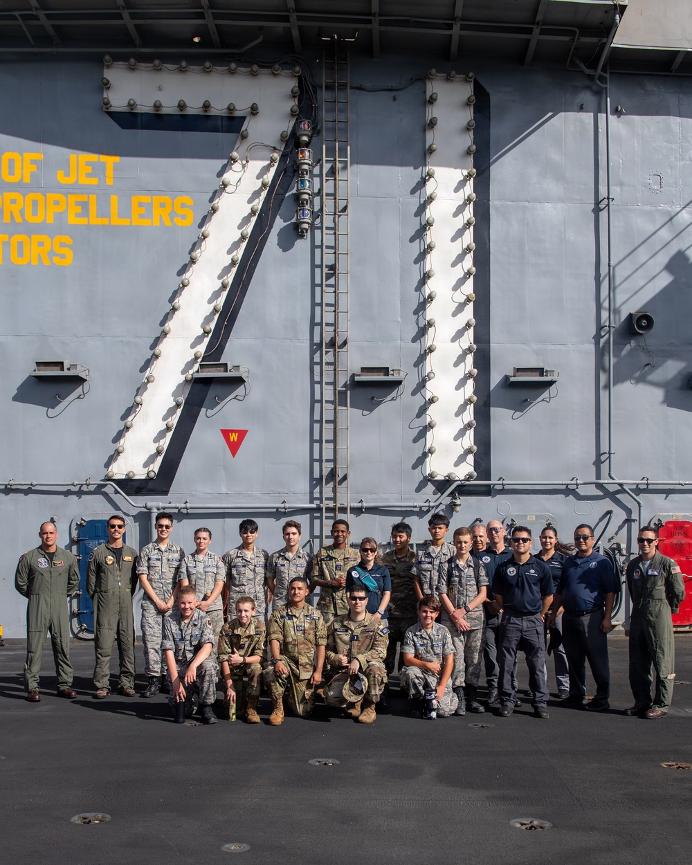 Civil Air Patrol Members Tour USS Theodore Roosevelt During RIMPAC 2026