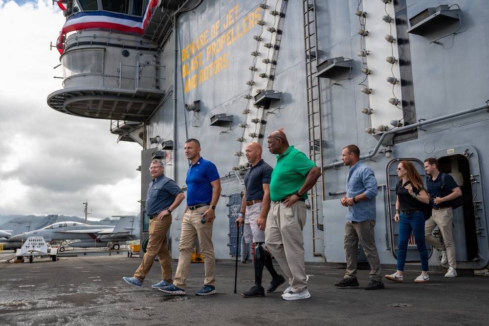 U.S. congressmen visit USS Theodore Roosevelt during RIMPAC