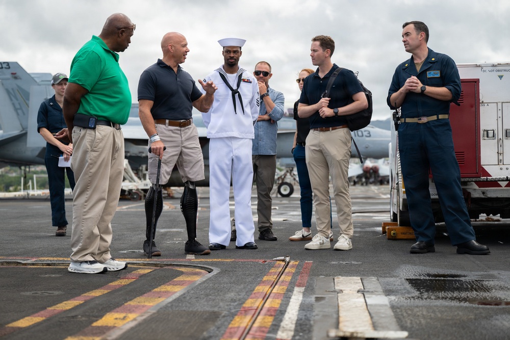 U.S. congressmen visit USS Theodore Roosevelt during RIMPAC