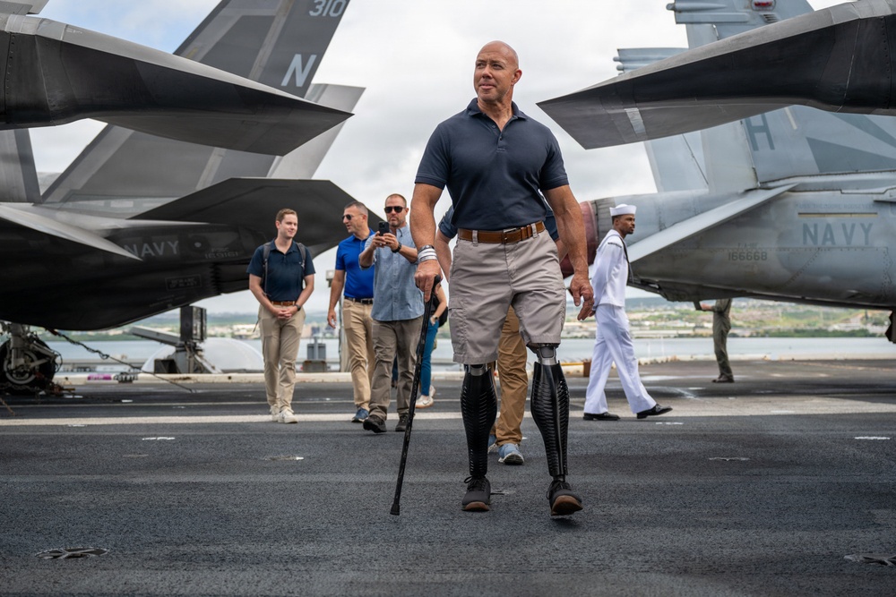 U.S. congressmen visit USS Theodore Roosevelt during RIMPAC