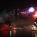 Fireworks Illuminate JS KONGO During U.S. Independence Day Celebration