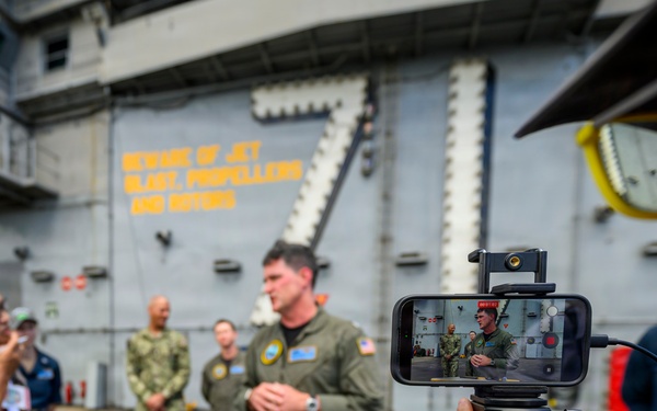 USS Theodore Roosevelt CO Addresses International Media During RIMPAC 2026