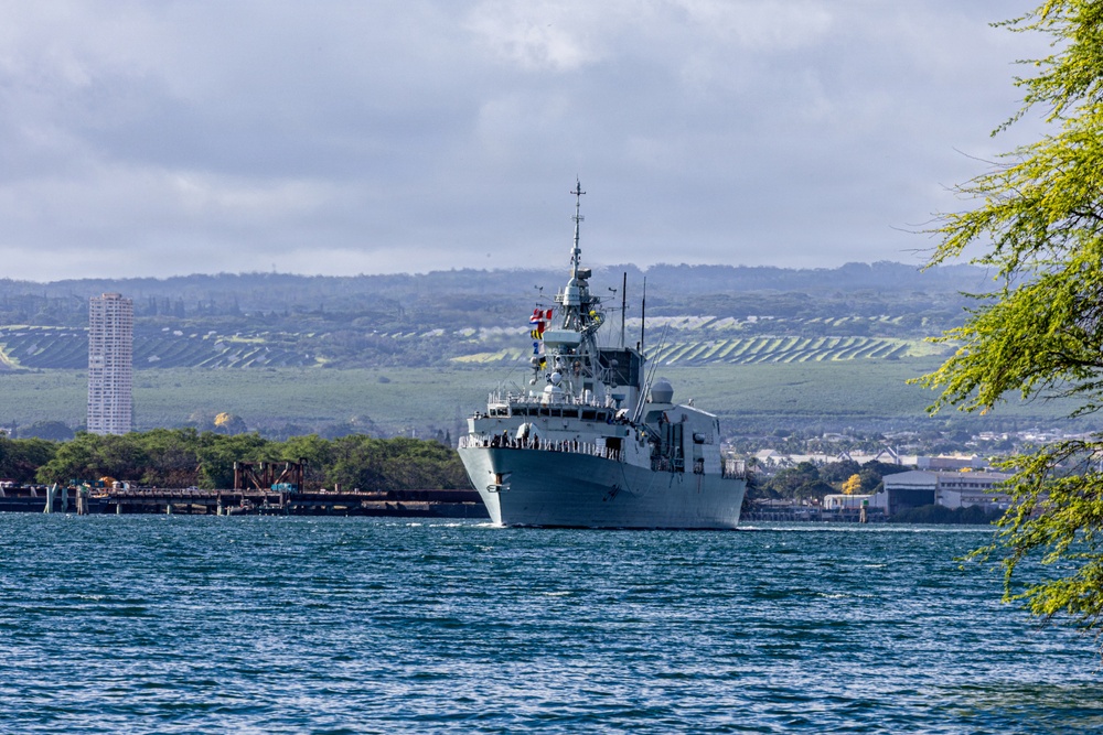 HMCS Ottawa Departs Pearl Harbor to Begin RIMPAC 2026 Sea Phase