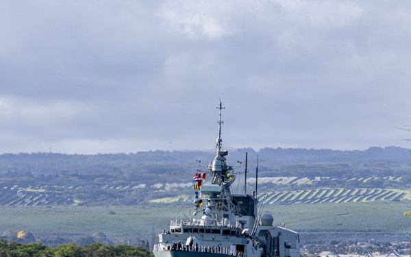 HMCS Ottawa Departs Pearl Harbor to Begin RIMPAC 2026 Sea Phase