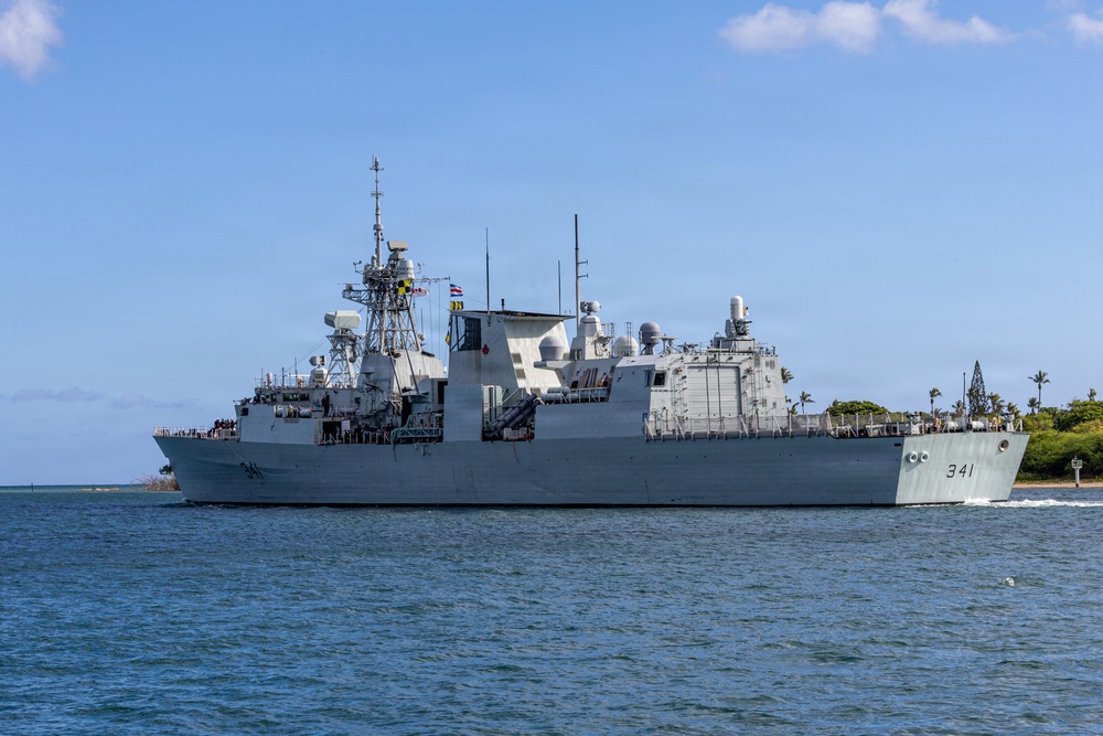 HMCS Ottawa Departs Pearl Harbor to Begin RIMPAC 2026 Sea Phase