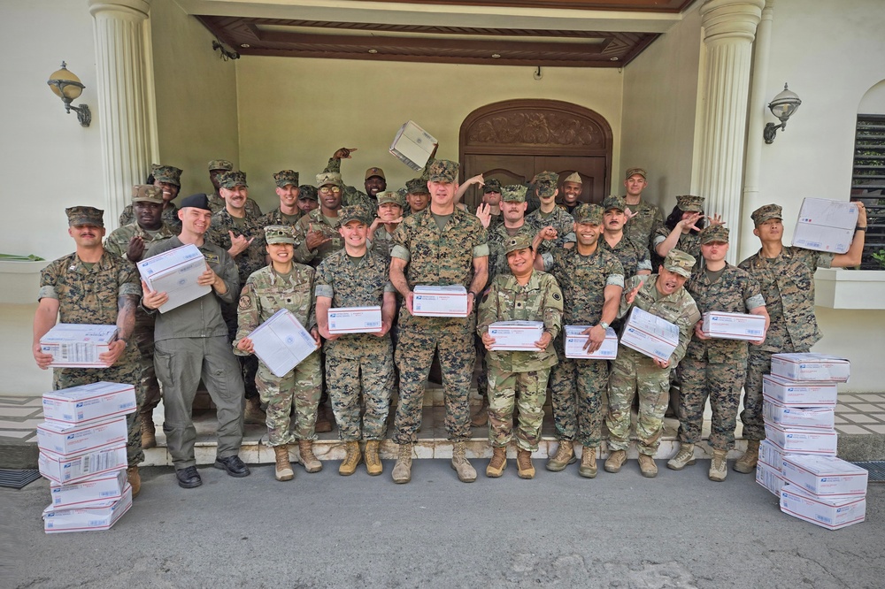 Task Force Philippines receive care packages