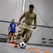 Soldiers attend soccer clinic held by professional players at Pabradė Training Area