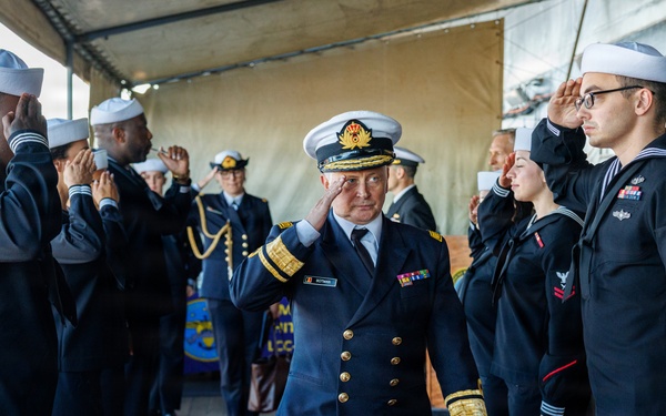 USS Mount Whitney Hosts Key Leader Engagment in Zeebrugge, Belgium