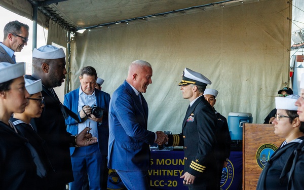 USS Mount Whitney Hosts Key Leader Engagment in Zeebrugge, Belgium