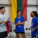 Soldiers attend soccer clinic held by professional players at Pabradė Training Area
