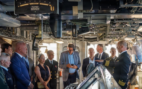 USS Mount Whitney Hosts Key Leader Engagment in Zeebrugge, Belgium