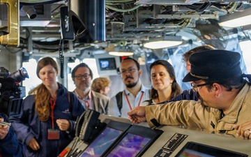 USS Mount Whitney Hosts Key Leader Engagement in Zeebrugge, Belgium