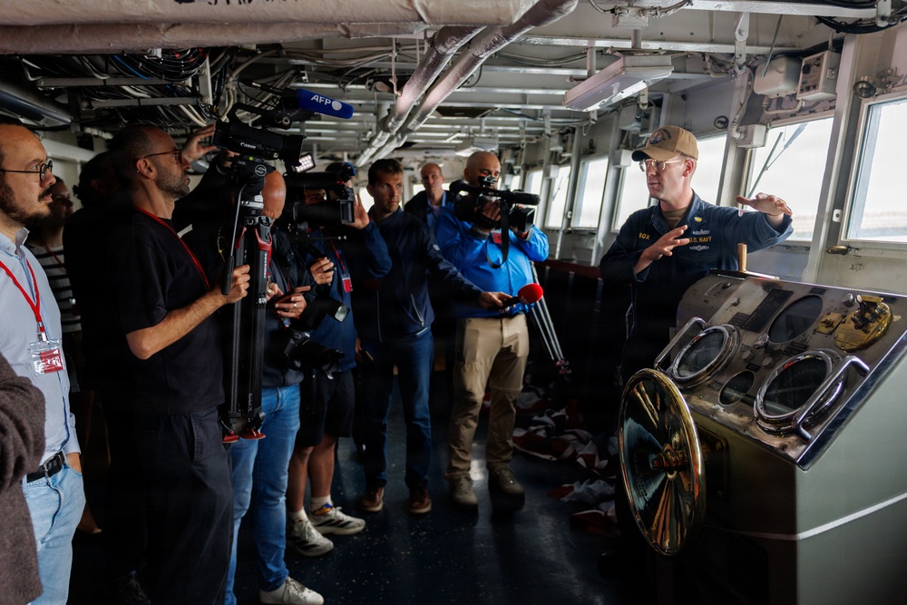 USS Mount Whitney Hosts Key Leader Engagement in Zeebrugge, Belgium