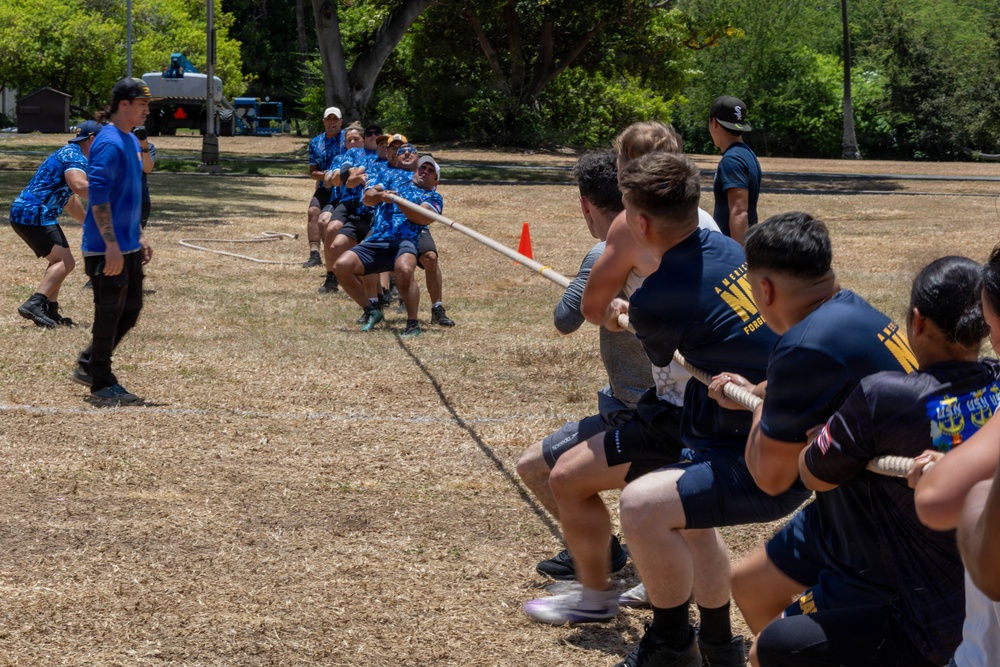 Partner nations participate in a tug of war RIMPAC 26
