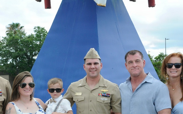 Lt. j.g. Fletcher Graves Recognized During Frocking Ceremony in Gulfport