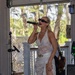 The Pistol Blonde performs for Independence Day